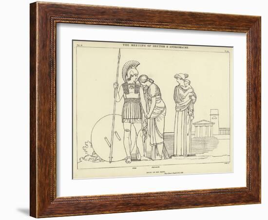 The Meeting of Hector and Andromache-John Flaxman-Framed Giclee Print