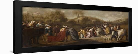 The Meeting of Jacob and Esau-Gerrit Claesz Bleker-Framed Giclee Print