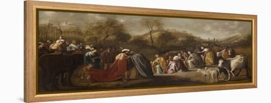 The Meeting of Jacob and Esau-Gerrit Claesz Bleker-Framed Premier Image Canvas