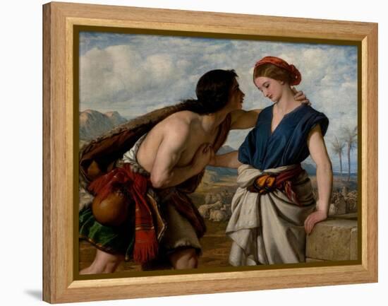 The Meeting of Jacob and Rachel, 1850 (Oil on Canvas)-William Dyce-Framed Premier Image Canvas