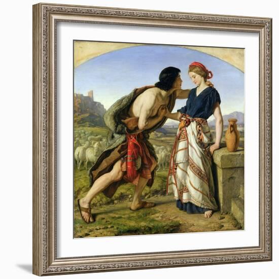 The Meeting of Jacob and Rachel, 1853-William Dyce-Framed Giclee Print