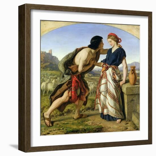 The Meeting of Jacob and Rachel, 1853-William Dyce-Framed Giclee Print