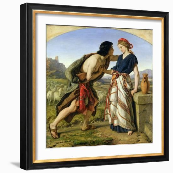 The Meeting of Jacob and Rachel, 1853-William Dyce-Framed Giclee Print