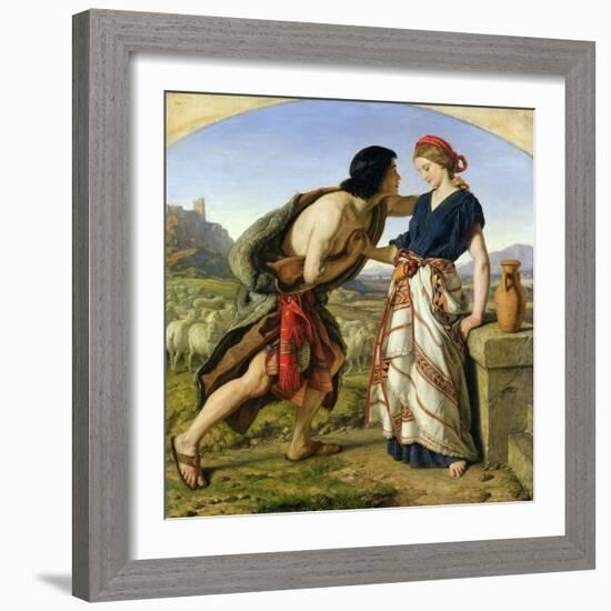 The Meeting of Jacob and Rachel, 1853-William Dyce-Framed Giclee Print