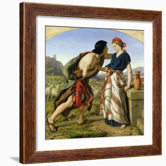 The Meeting of Jacob and Rachel, 1853-William Dyce-Framed Giclee Print