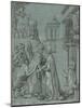 The Meeting of Joachim and Anne at the Golden Gate, 1540-60 (Brush in Black Ink with Grey Wash, Hei-Martin Schaffner-Mounted Giclee Print