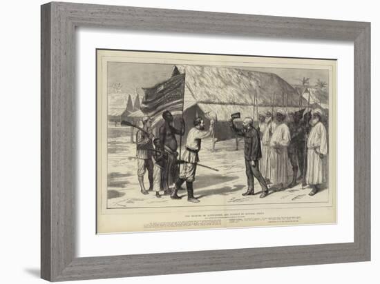 The Meeting of Livingstone and Stanley in Central Africa-Godefroy Durand-Framed Giclee Print