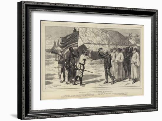 The Meeting of Livingstone and Stanley in Central Africa-Godefroy Durand-Framed Giclee Print