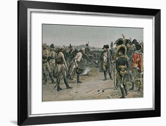 The Meeting of Napoleon and Mack-null-Framed Giclee Print