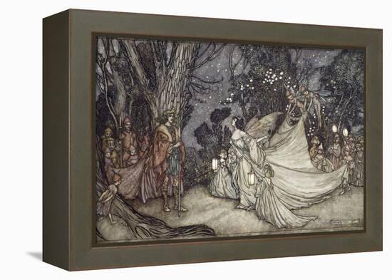 The Meeting of Oberon and Titania-Arthur Rackham-Framed Premier Image Canvas