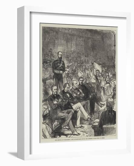 The Meeting of Parliament, Lord Ravensworth Moving the Address in the House of Lords-Charles Robinson-Framed Giclee Print