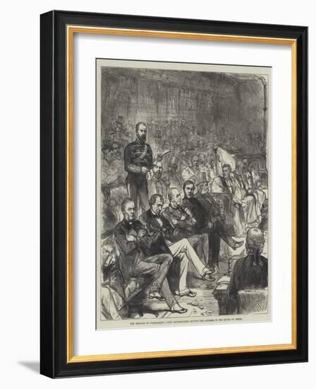 The Meeting of Parliament, Lord Ravensworth Moving the Address in the House of Lords-Charles Robinson-Framed Giclee Print