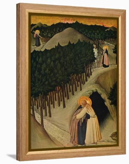 'The Meeting of Saint Anthony and Saint Paul', c1430-1435-Sano di Pietro-Framed Premier Image Canvas