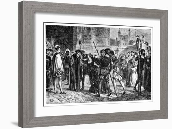The Meeting of Sir Thomas More (1478-153) and His Daughter, Margaret, 19th Century-William Frederick Yeames-Framed Giclee Print