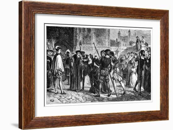 The Meeting of Sir Thomas More (1478-153) and His Daughter, Margaret, 19th Century-William Frederick Yeames-Framed Giclee Print