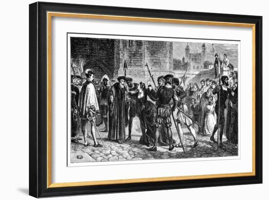 The Meeting of Sir Thomas More (1478-153) and His Daughter, Margaret, 19th Century-William Frederick Yeames-Framed Giclee Print