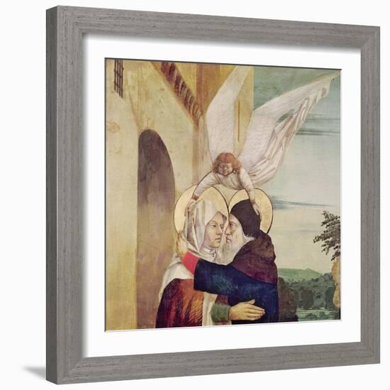 The Meeting of St. Anne and St. Joachim at the Golden Gate, C.1499-Nicolas d' Ypres-Framed Giclee Print