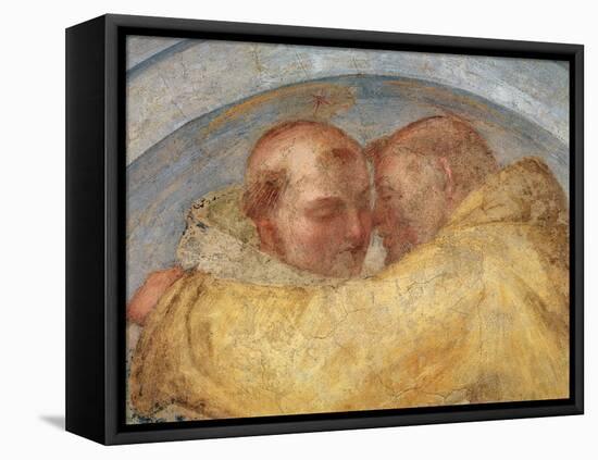 The Meeting of St Francis and St Dominic-Fra Bartolommeo-Framed Premier Image Canvas