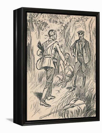 'The Meeting of Stanley and Livingstone', c1907-Unknown-Framed Premier Image Canvas