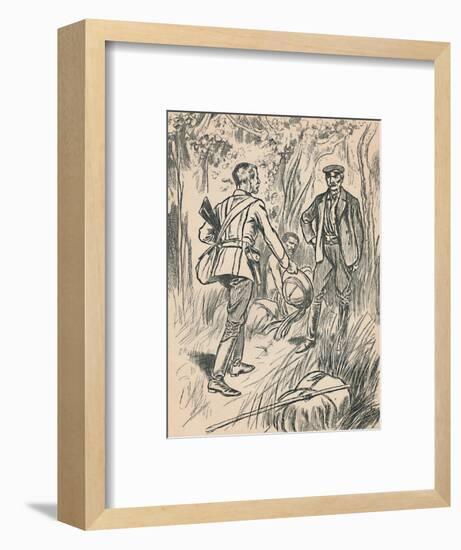 'The Meeting of Stanley and Livingstone', c1907-Unknown-Framed Giclee Print