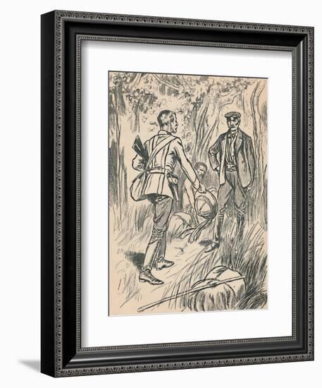 'The Meeting of Stanley and Livingstone', c1907-Unknown-Framed Giclee Print