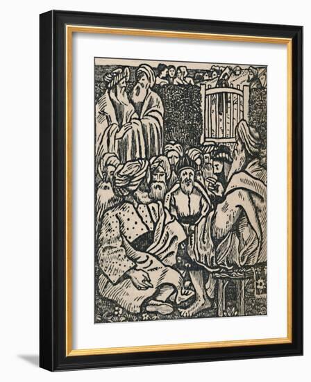 'The Meeting of the Elders', 1919-Lucien Pissarro-Framed Giclee Print