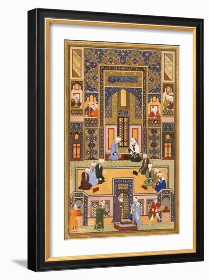 The Meeting of the Theologians, 1537-1550-Abd Allah Musawwir-Framed Giclee Print