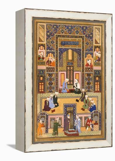 The Meeting of the Theologians, 1537-1550-Abd Allah Musawwir-Framed Premier Image Canvas