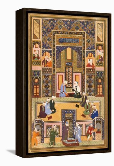 The Meeting of the Theologians, 1537-1550-Abd Allah Musawwir-Framed Premier Image Canvas