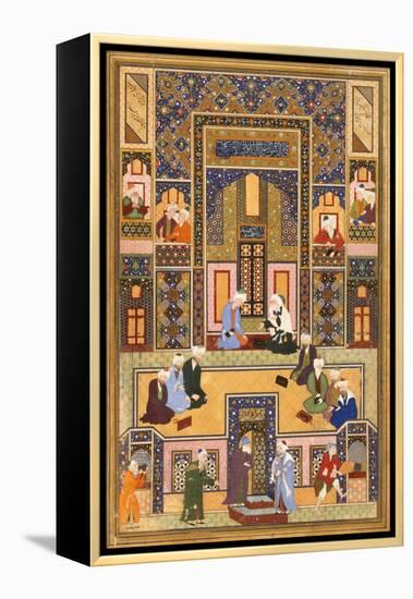 The Meeting of the Theologians, 1537-1550-Abd Allah Musawwir-Framed Premier Image Canvas
