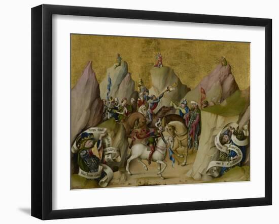 The Meeting of the Three Kings, with David and Isaiah, c.1475-Master of St. Bartholemew-Framed Giclee Print