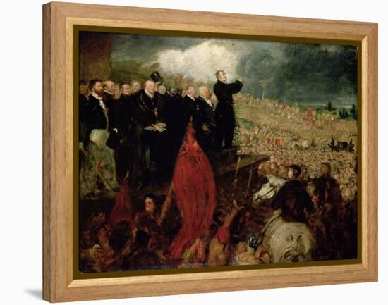 The Meeting of the Unions on Newhall Hill, Birmingham, 16Th May 1832 (Oil on Canvas)-Benjamin Robert Haydon-Framed Premier Image Canvas