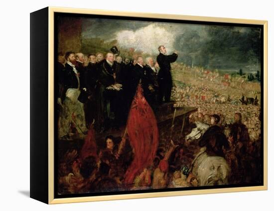 The Meeting of the Unions on Newhall Hill, Birmingham, 16Th May 1832 (Oil on Canvas)-Benjamin Robert Haydon-Framed Premier Image Canvas