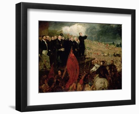 The Meeting of the Unions on Newhall Hill, Birmingham, 16Th May 1832 (Oil on Canvas)-Benjamin Robert Haydon-Framed Giclee Print