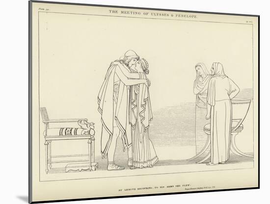 The Meeting of Ulysses and Penelope-John Flaxman-Mounted Giclee Print