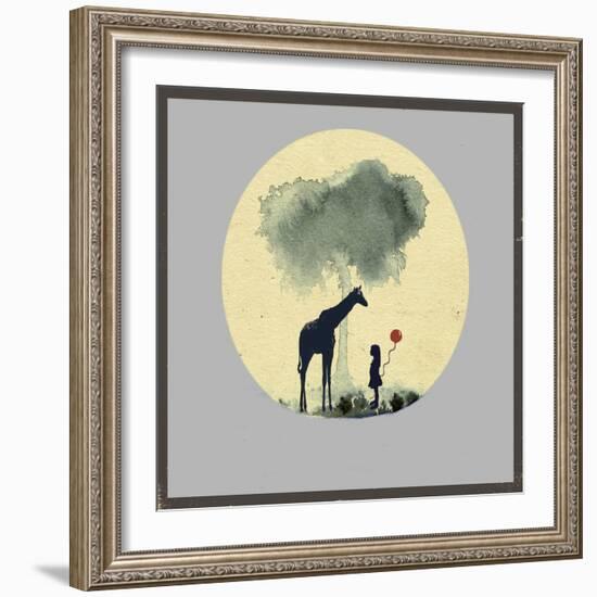 The Meeting with Balloons-Tammy Kushnir-Framed Giclee Print