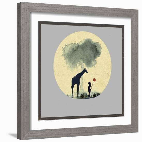 The Meeting with Balloons-Tammy Kushnir-Framed Giclee Print