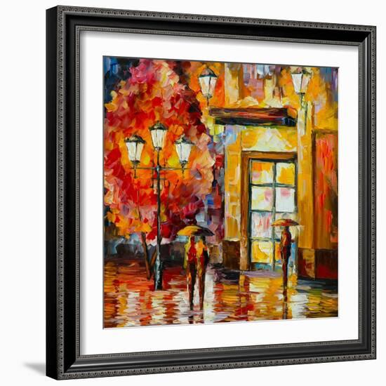 The Meeting-Leonid Afremov-Framed Art Print