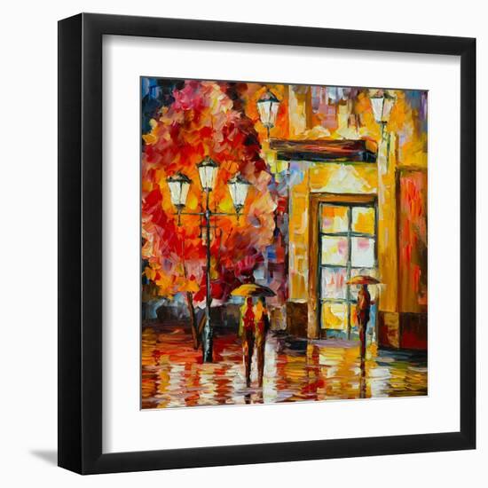 The Meeting-Leonid Afremov-Framed Art Print