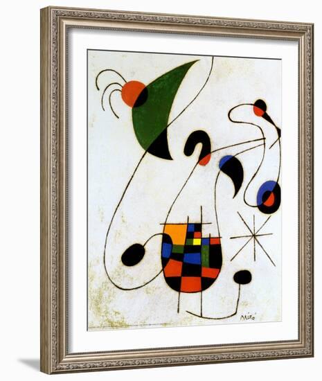 The Melancholic Singer-Joan Miro-Framed Art Print