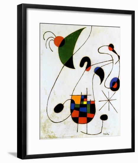 The Melancholic Singer-Joan Miro-Framed Art Print