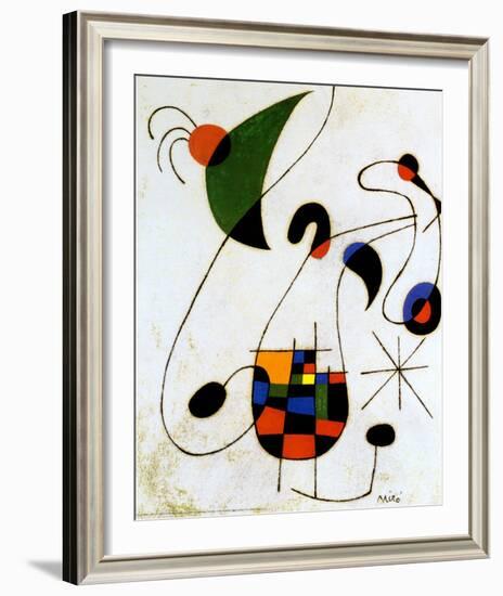 The Melancholic Singer-Joan Miro-Framed Art Print