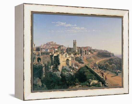 The Melfi Earthquake-Ippolito Caffi-Framed Premier Image Canvas