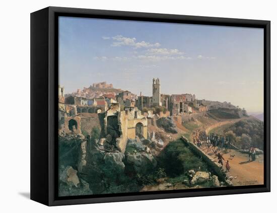 The Melfi Earthquake-Ippolito Caffi-Framed Premier Image Canvas
