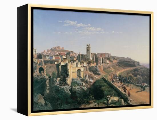 The Melfi Earthquake-Ippolito Caffi-Framed Premier Image Canvas