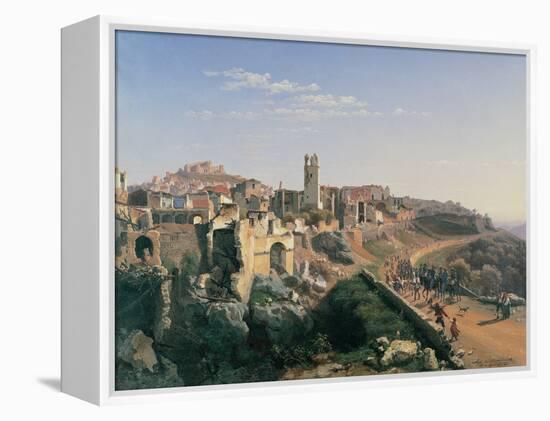 The Melfi Earthquake-Ippolito Caffi-Framed Premier Image Canvas