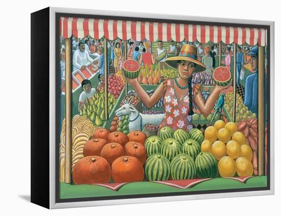 The Melon Seller, 2015-PJ Crook-Framed Premier Image Canvas