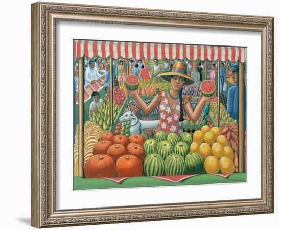 The Melon Seller, 2015-PJ Crook-Framed Giclee Print