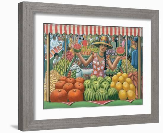 The Melon Seller, 2015-PJ Crook-Framed Giclee Print