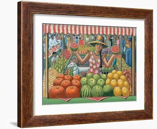 The Melon Seller, 2015-PJ Crook-Framed Giclee Print